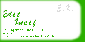 edit kneif business card